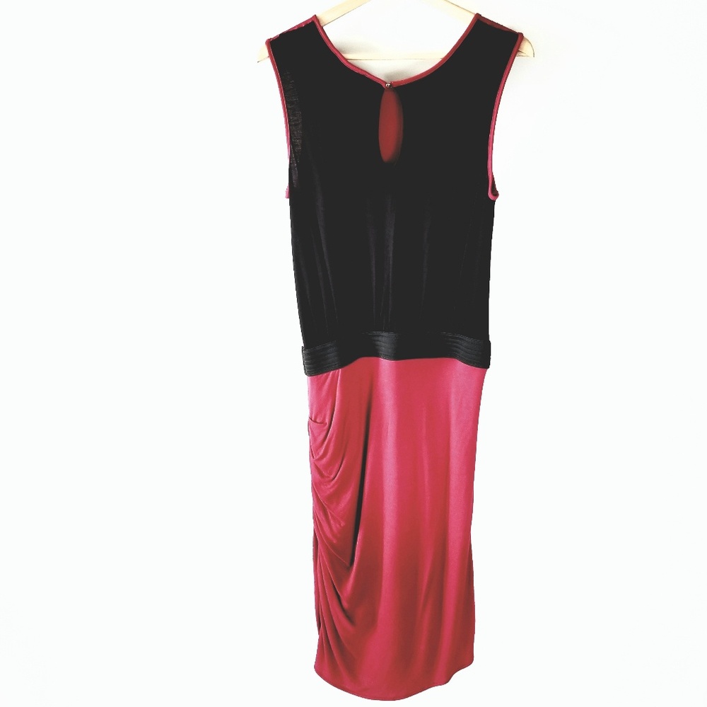 💃🏻Red Maroon Ruched Dress - Picture 2 of 6